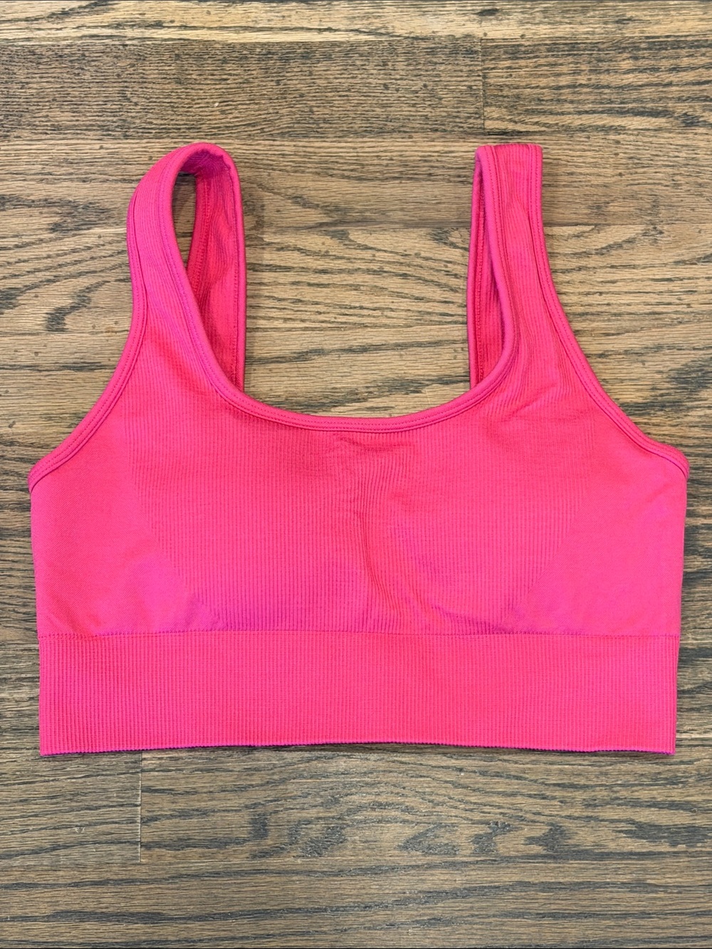 90 Degree By Reflex Seamless Ribbed Sports Bra - Pink